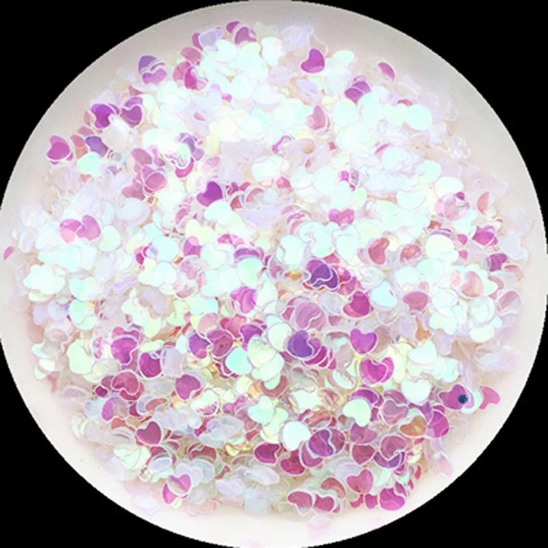 Блестки для ногтей в форме сердца 3 мм|Блестки| |