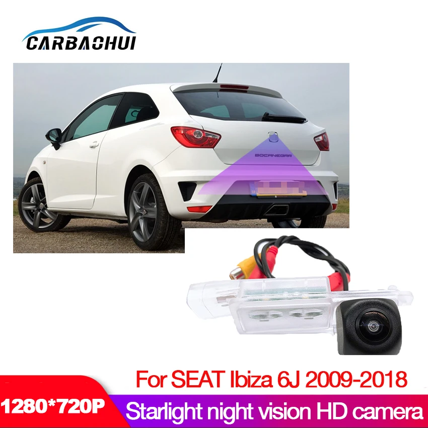 Car hd rear View camera For SEAT Ibiza 6J 2009 2010 2012 2014 2016 2018 CCD Night Vision license plate camera Reverse Camera