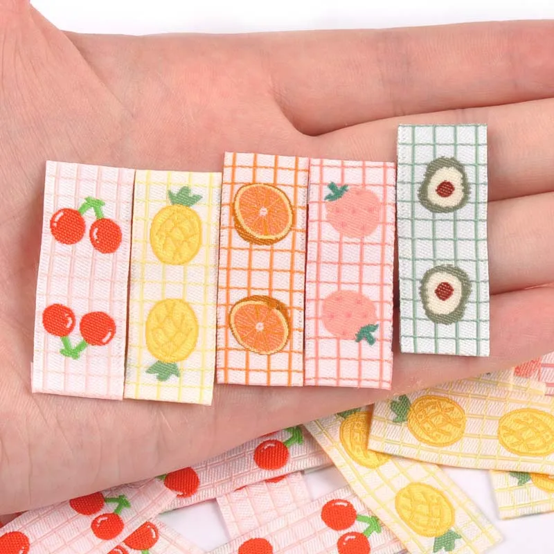 Этикетки с вышивкой фруктов в виде вишни/авокадо 50 шт. | Дом и сад