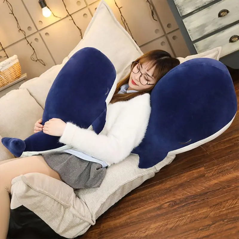 

Large Blue Whale Stuffed Animal Giant Hugging Soft Pillow Toy Children's Gifts