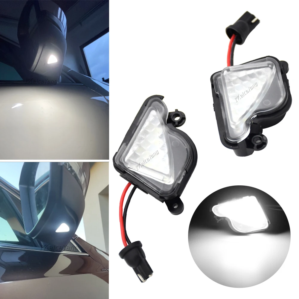 

LED Under Side Mirror Light Lamp Puddle Lamp 2 pieces 6000K White for skoda Octavia Mk3 5E 2012-2017 Superb 2 Octavia 3