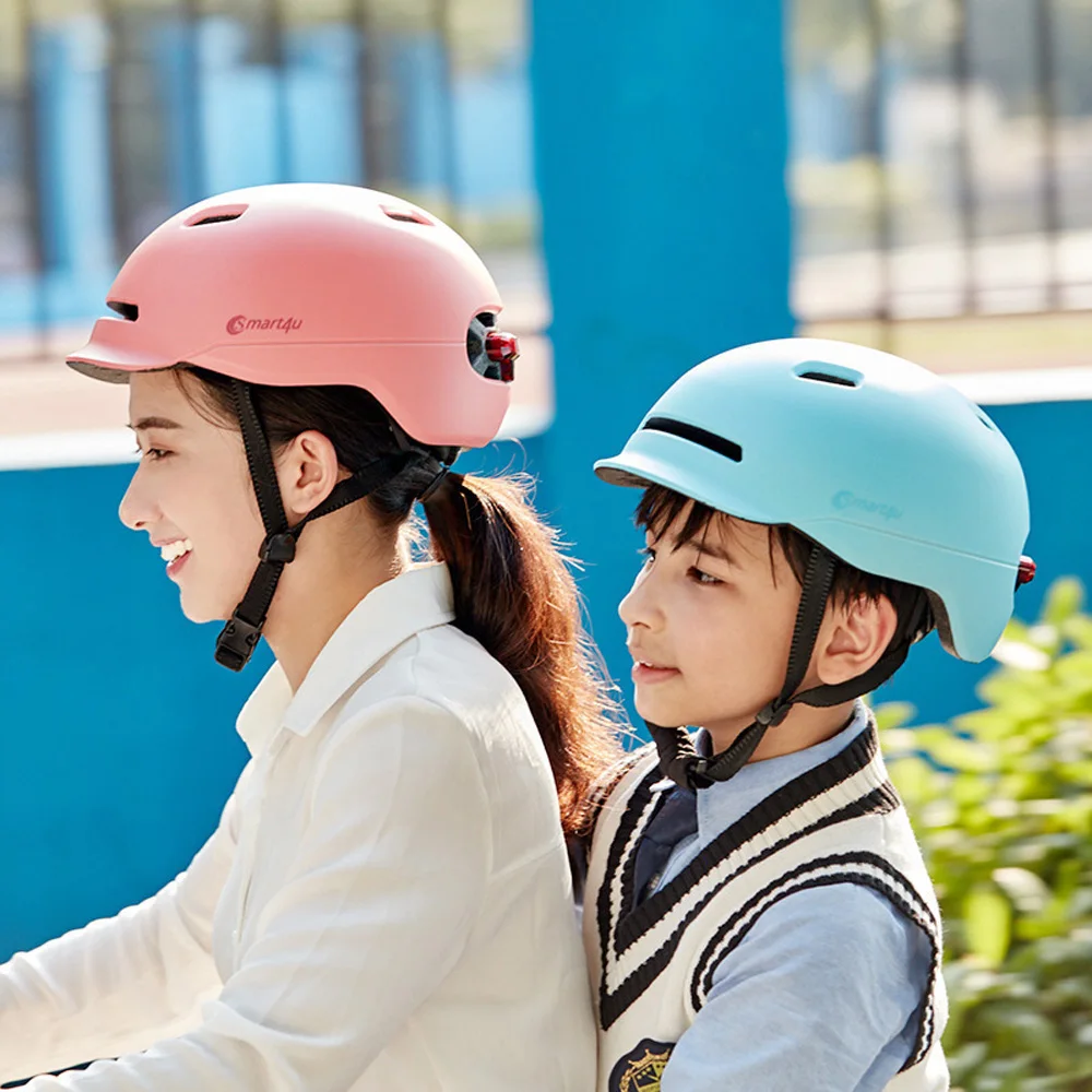 

Waterproof Bicycle Smart Flash Helmets Matte Long Use Helmet Back Light Mountain Road Scooter Men Women