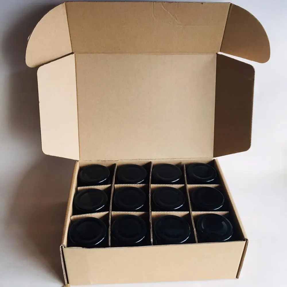 Новинка! Шестигранное стекло варенье желе медовые банки 12 шт. в упаковке 4 унции