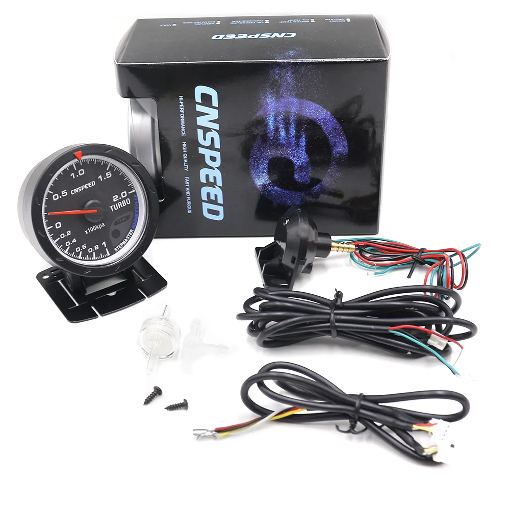 Автомобильный датчик давления Turbo Boost CNSPEED измеритель красного и белого цвета