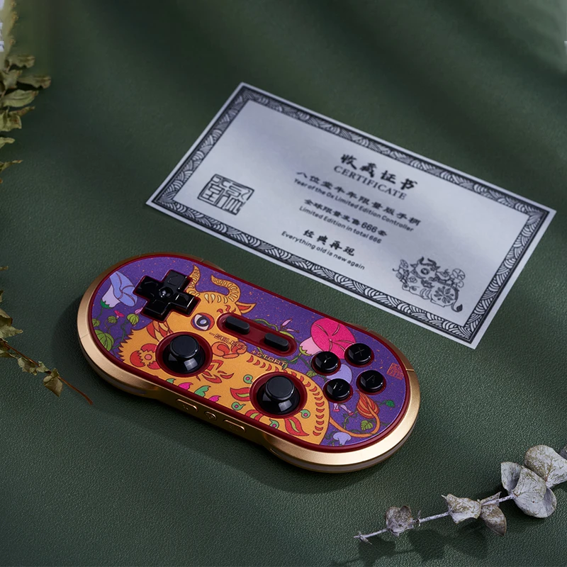 2021 8BitDo New Year Limited Edition Controller for Switch Windows macOS Steam Android N30 Pro2 Wireless Bluetooth Gamepad