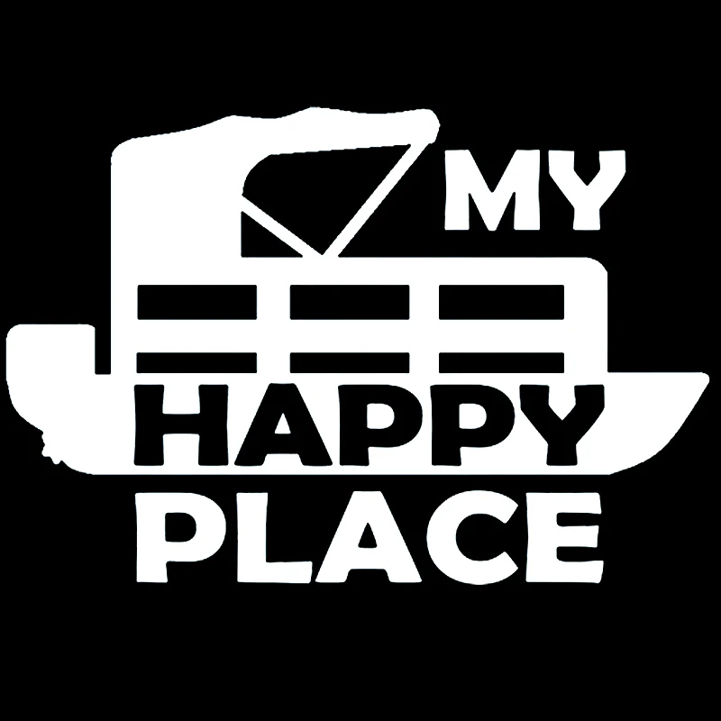 16*10.9cm Happy Lake Boating Accessories Funny Car Window Bumper Novelty JDM Drift Vinyl Decal Sticker | Автомобили и мотоциклы