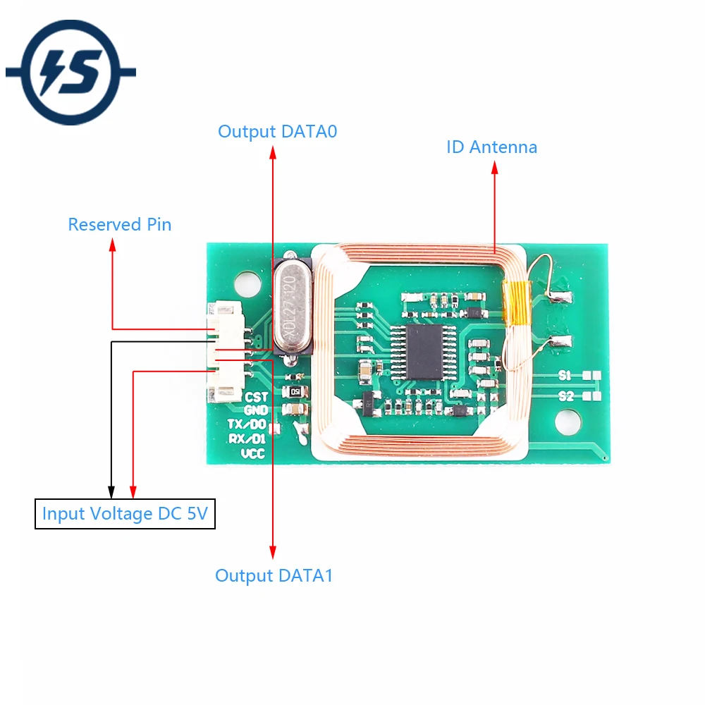 RFID беспроводной считыватель модуль 13 56 МГц 125 кГц двойной частоты UART ID IC