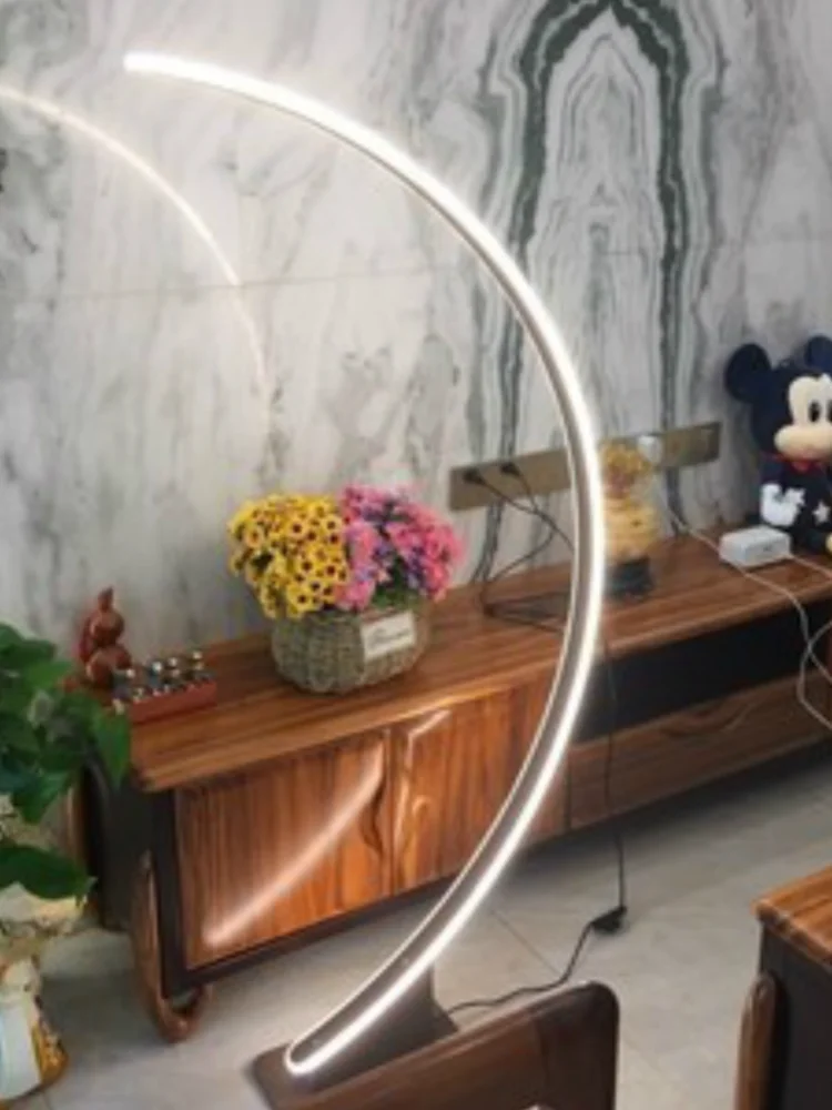 Современная Напольная Лампа в форме дуги для гостиной спальни кабинета