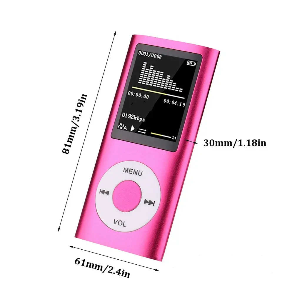 Mp4 1,8 Hd видео карта Mp4 Mp3 проигрыватель Walkman Поддержка многоязычной записи электронная книга портативный плеер