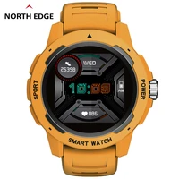 north edge mens smart watch heart rate blood pressure blood oxygen monitor full touch screen women sports watch for android ios