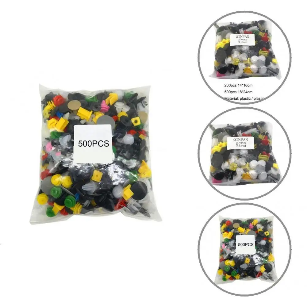 

200/500Pcs Fashion Auto Rivet Clips Practical Corrosion Resistant Auto Fastener Clip for Repair Auto Rivet Clips
