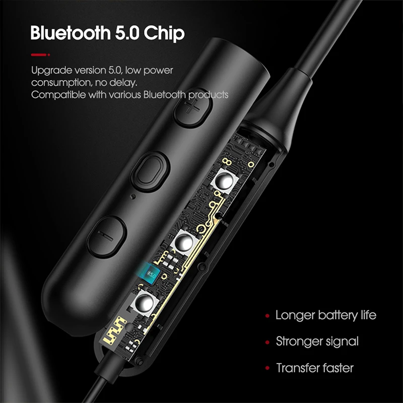 Спортивные Беспроводные наушники KUULAA Bluetooth 5 0 наушники-вкладыши для телефона