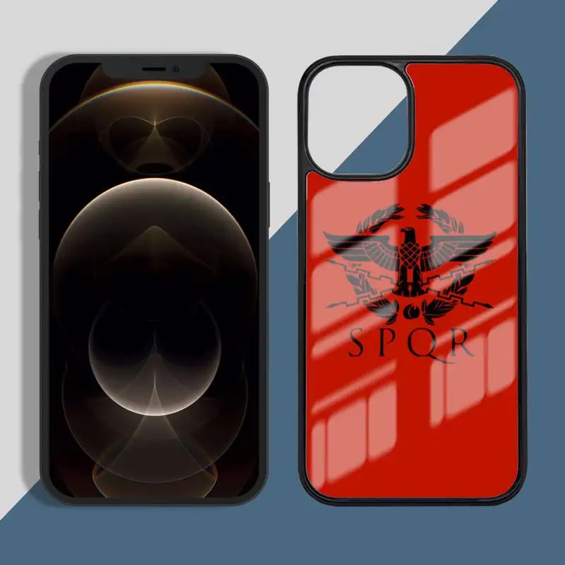 

SPQR Roman Imperial legion Phone Case PC for iPhone 11 12 pro XS MAX 8 7 6 6S Plus X 5S SE 2020 XR