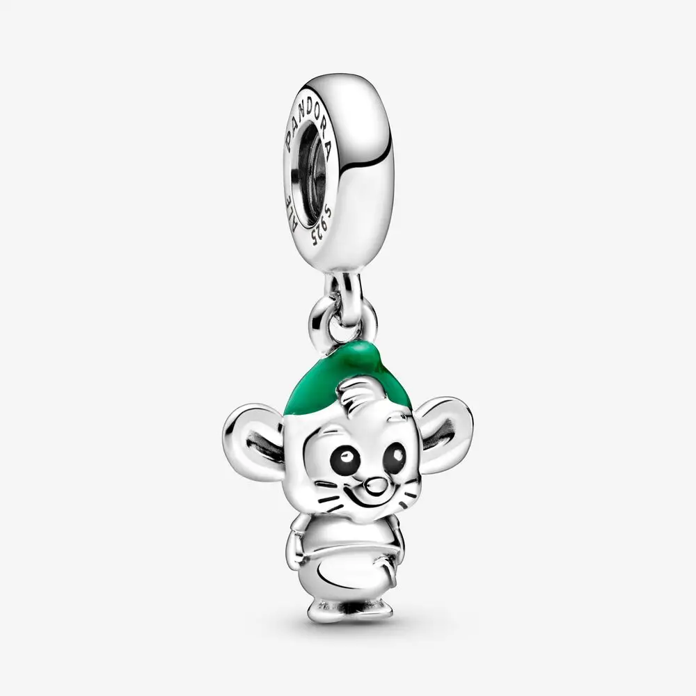 

Authentic 925 Sterling Silver Mouse charm Pendant Fit Original Pandora Bracelet Necklace DIY Jewelry Making For Women Dangle