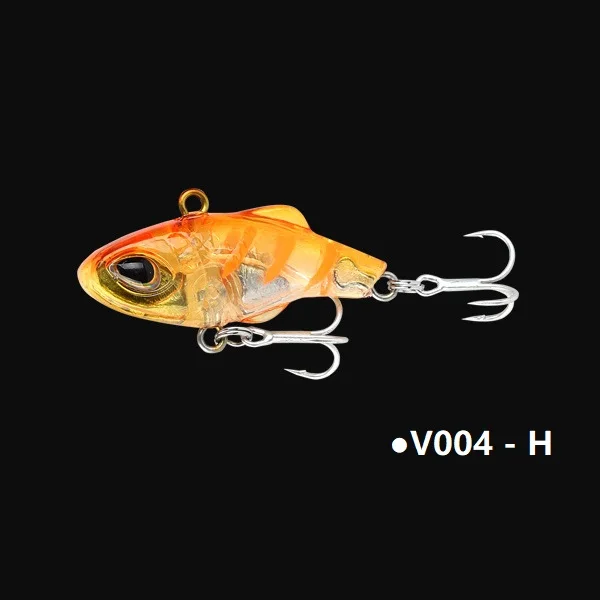 V004 - H Новинка, высокое качество, маленькие Мини приманки VIB, 35 мм, с вибрацией и подсветкой, жесткая приманка, Свинг, раковина, кренкбейт, бионическая, Реалистичная, эффективная приманка - Цвет: V004 - H