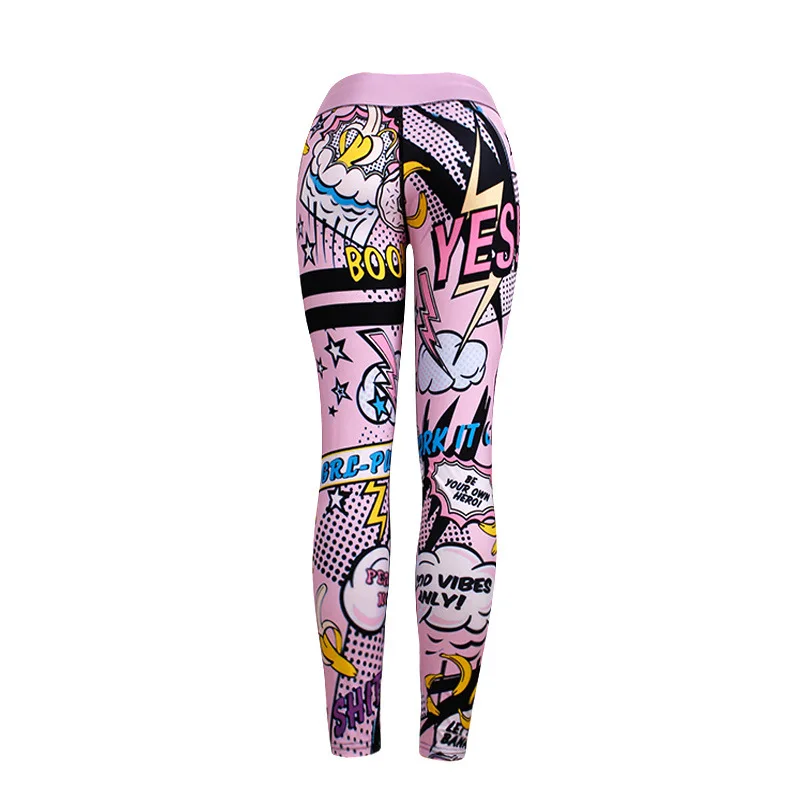 

Women's seamless printed leggings plus size new funny slim yoga sweatpants legging pencil pants women women fashion