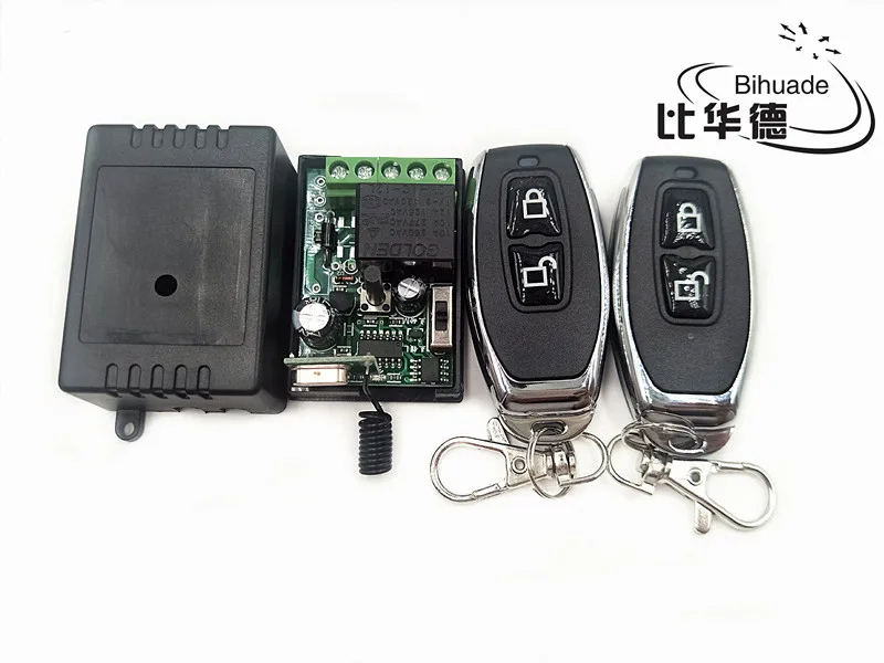 12V 1CH 10A Relay Receiver and 2 channel 433 Mhz Remote For Water pump 433Mhz Universal Wireless RF Control Switch | Электроника
