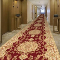 national style living room carpet long hallway corridor kitchen rug mat flannel anti slip doormat flower print bedroom area rug