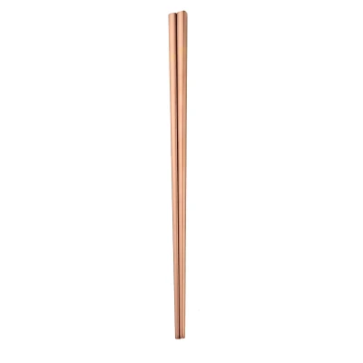 2 Pairs 23cm Нескользящие многоразовые палочки для еды металлические Ins нержавеющая сталь Горячая Изоляция Аутентичные палочки для еды суши Kawaii посуда - Цвет: 2 Pairs 23cm