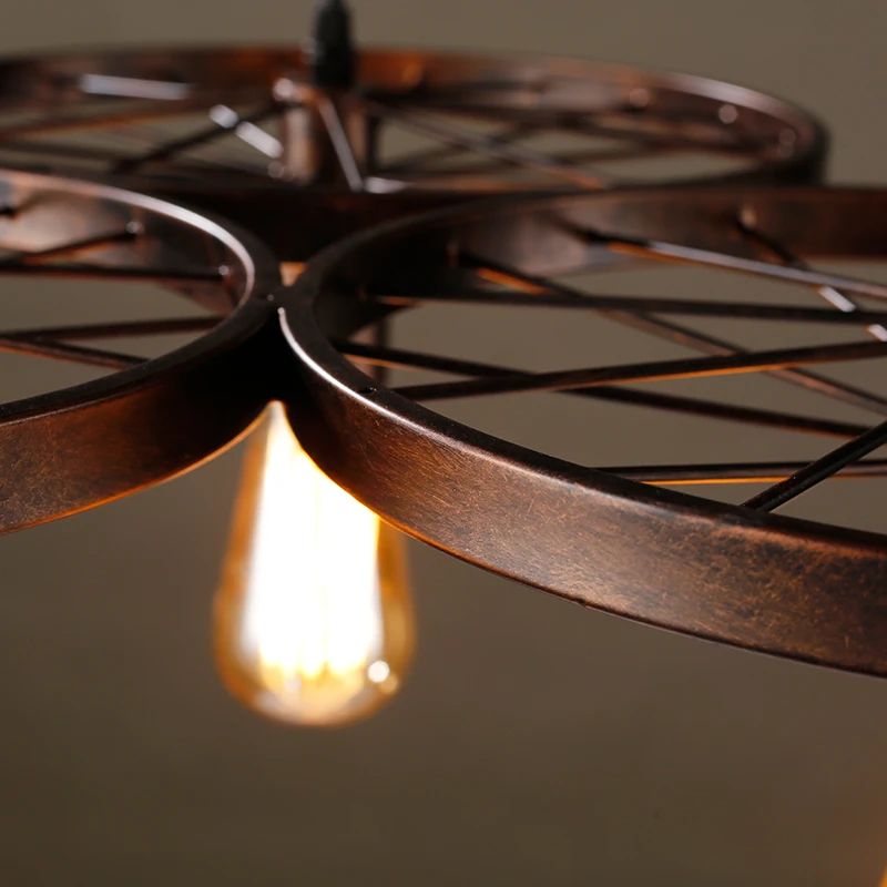 Loft Industrial Wind Chandelier Personality Creative Restaurant Bar Iron Net Retro Nostalgic Lights | Освещение