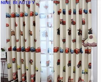 2021 new arrival children cartoon kids fashion girls shading blinds cloth full blackout curtains for children room
