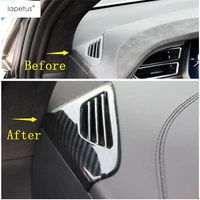 lapetus accessories fit for tesla model x 2017 2020 abs dashboard side ac air conditioning outlet vent molding cover kit trim