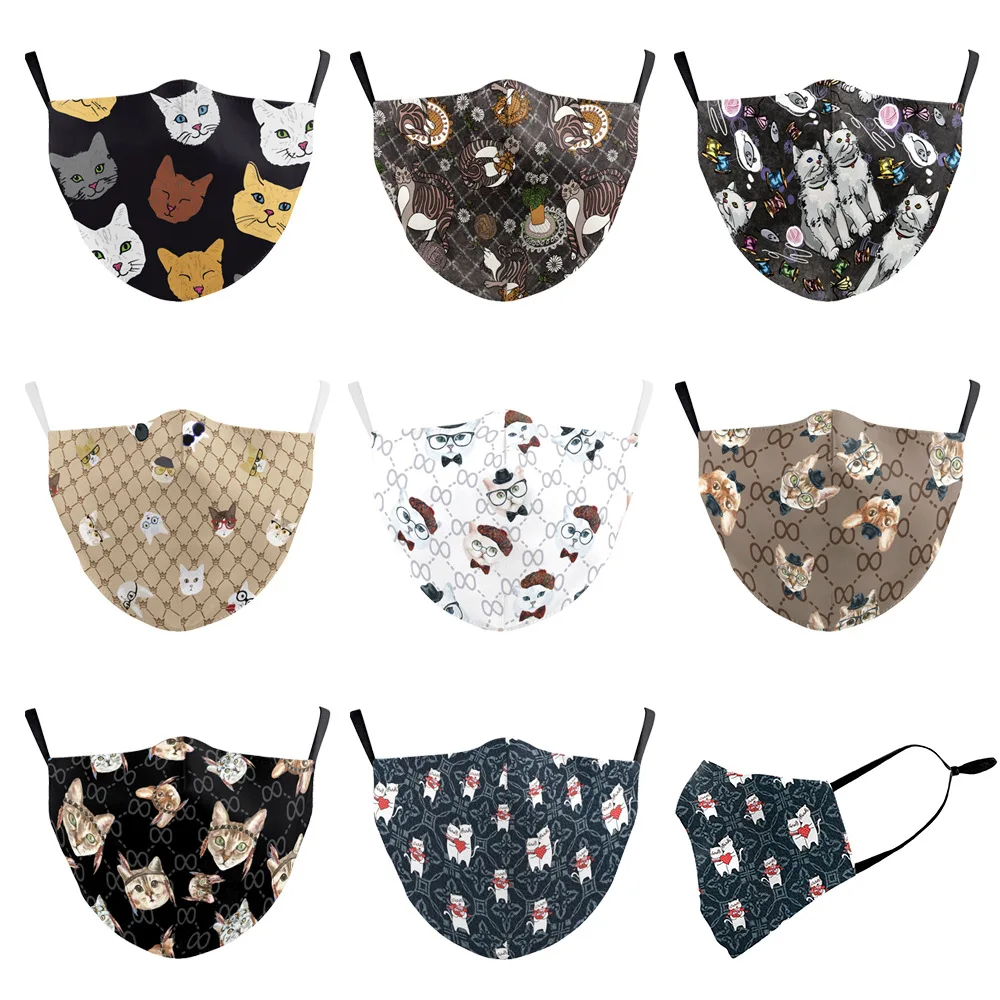 Unisex Men Women Creativity Washable Cosplay Masks Funny Cat Print Cartoon Costume Accessories Props Cool Adult | Аксессуары для