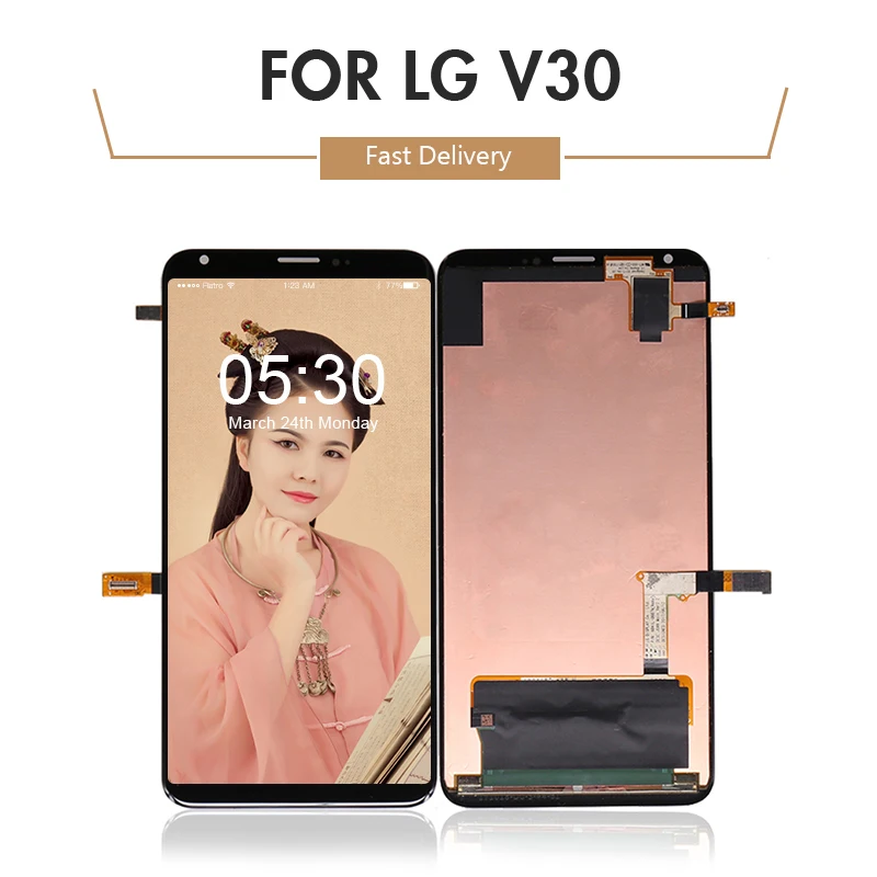 Для LG V30 H930 ЖК-дисплей с кодирующий преобразователь сенсорного экрана в сборе для LG H930 дисплей запасные части