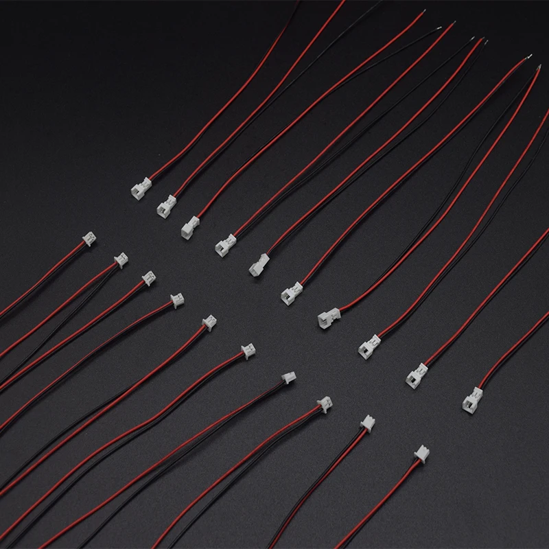 20pcs=10pair Micro Min JST SH 1.25mm 2 Pin Male & Female Connector with Wire Length: 150mm 28AWG