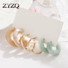 ZYZQ винтажные длинные кисточки имитация жемчуга висячие серьги набор женщин богемный акриловый круг модные серьги с подвесками ювелирные изделия