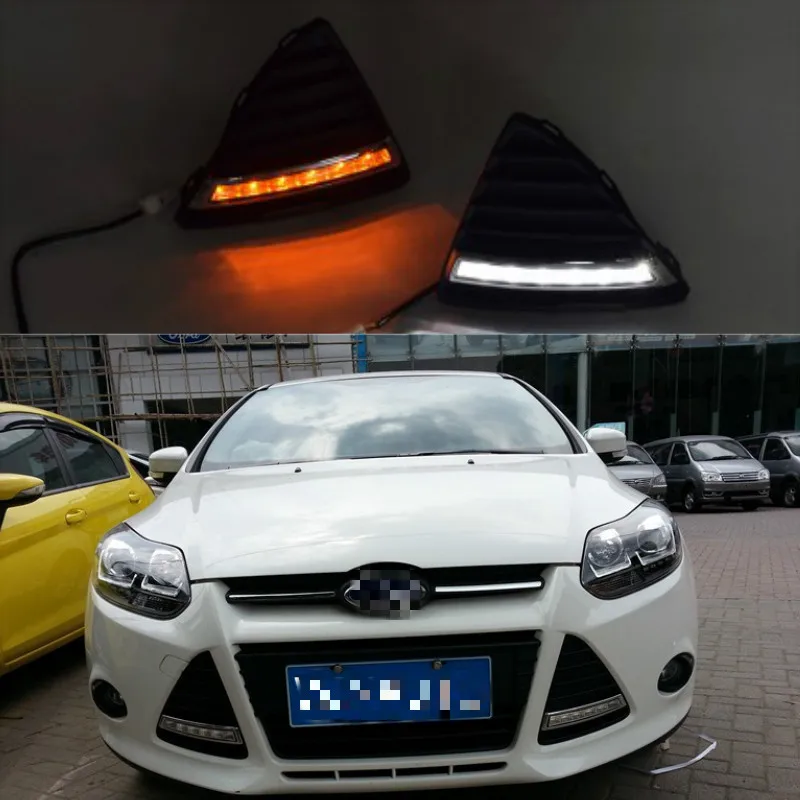 Дневные ходовые огни для Ford Focus 3 MK3 водонепроницаемые светодиодные