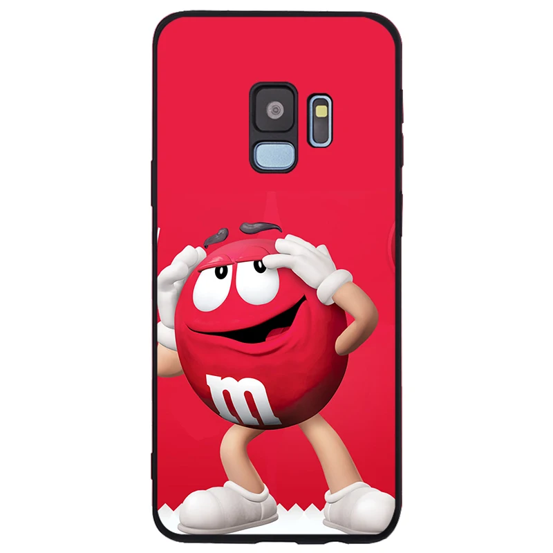 Милый M& M'S Chocolate Candy Чехол Мягкий Силиконовый ТПУ черный чехол для телефона samsung Galaxy Note 8 9 S6 S7 EDGE S8 S9 S10 Plus