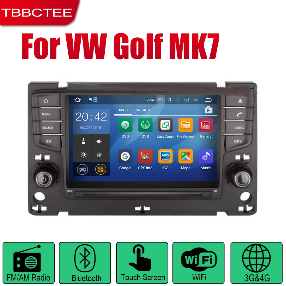 TBBCTEE Android автомобильное радио стерео gps навигация для Volkswagen Golf MK7 2013~ Bt wifi 2din автомобильное радио стерео Мультимедиа