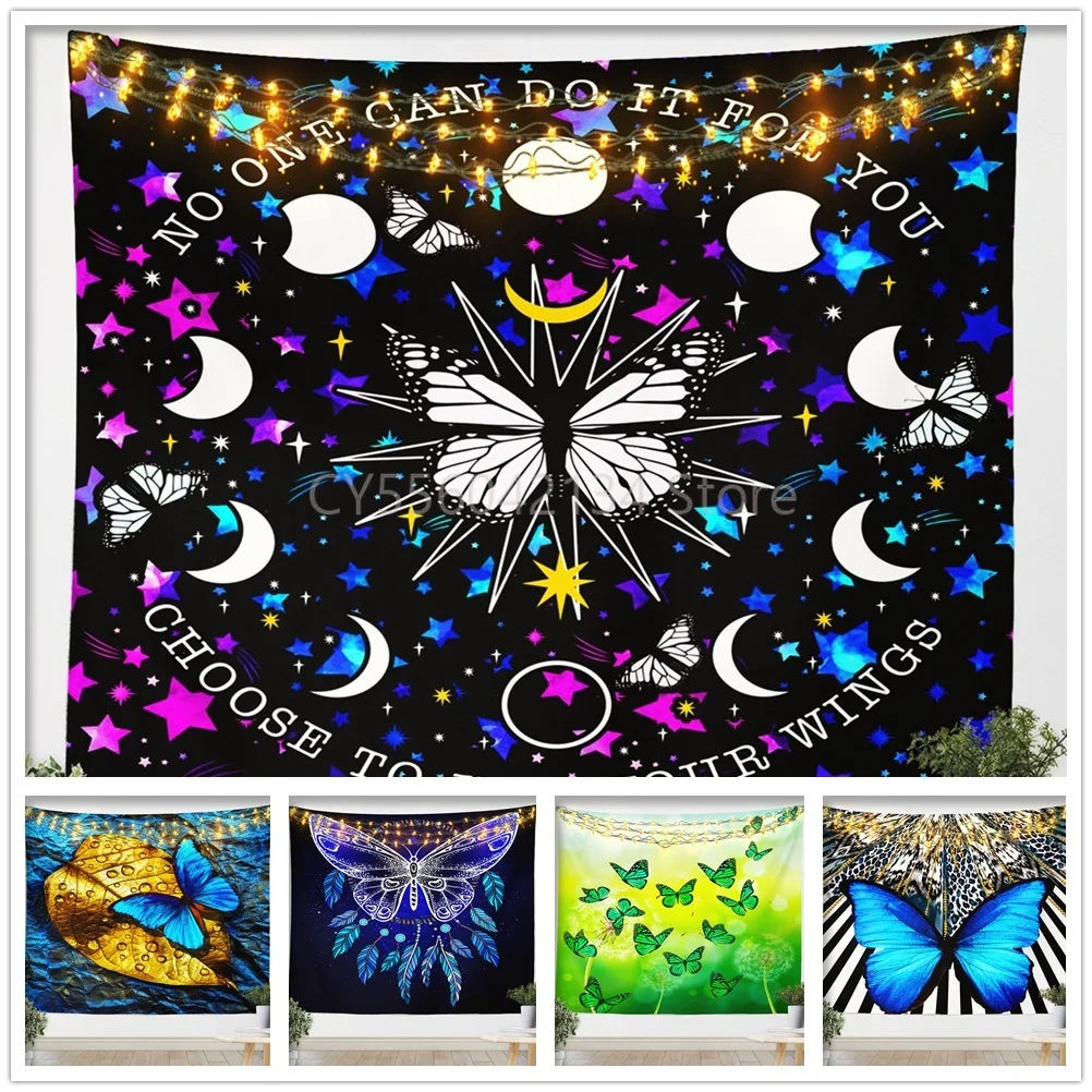 

Красивый настенный гобелен с принтом бабочки, подарок для дома мечты, 5 цветов