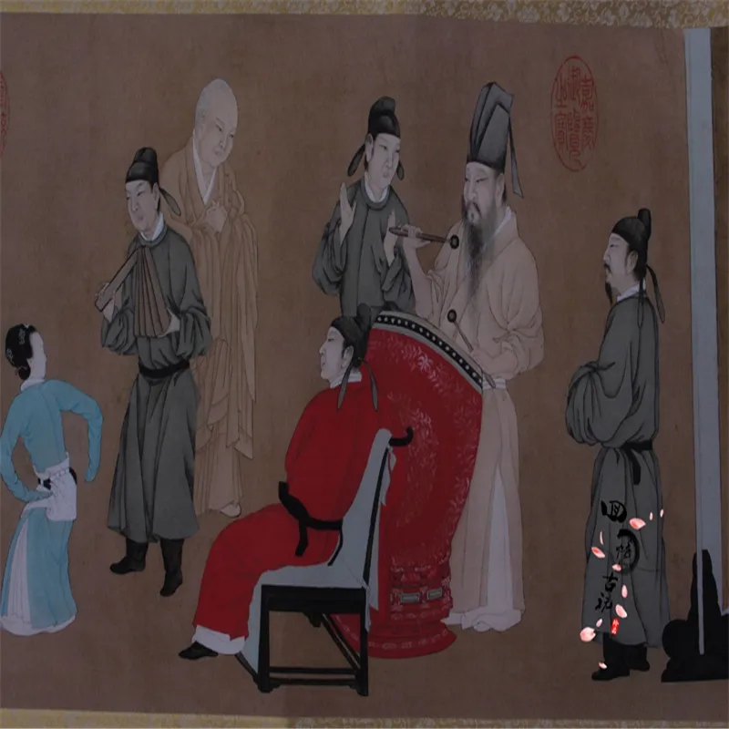 Китайская Картина со старым свитком и каллиграфическая картина - купить по