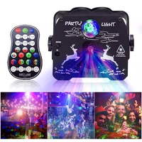 rgb laser sound party light led disco projector lamp usb with remote controller stage lighting effect for dj bar ktv dance floor