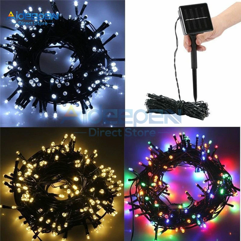 Водонепроницаемая уличная гирлянда на солнечной батарее 22 м 200 светодиодов 8