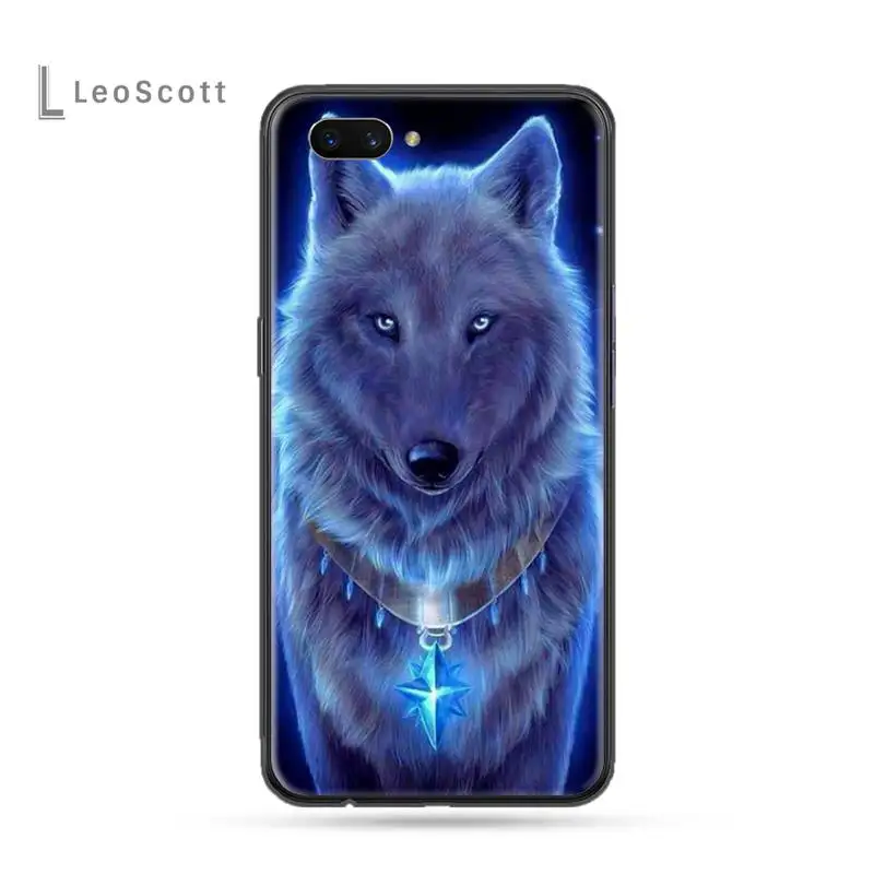 Cool Moonlight Wolf King Domineering Phone Case For OPPO F 1S 7 9 K1 A77 F3 RENO F11 A5 A9 2020 A73S R15 REALME PRO cover