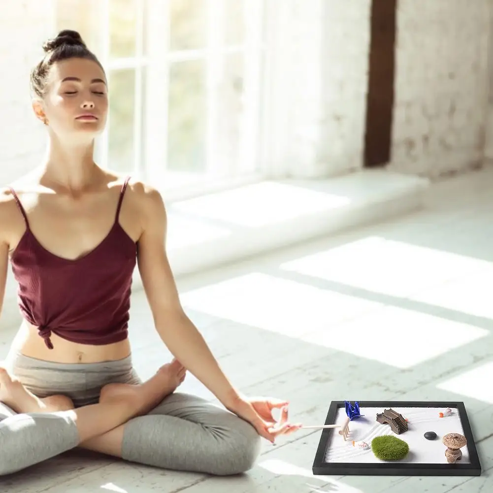 

Japanese Zen Sand Garden Mini Zen Garden Kit Tabletop Centerpiece An Excellent Mini Relaxation Gift For Family And Friends