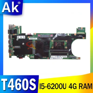 for lenovo thinkpad t460s laptop motherboard sr2ey i5 6200u cpu 4g ram 00ur992 00jt923 00jt924 00ur920 00jt925 00jt926 free global shipping