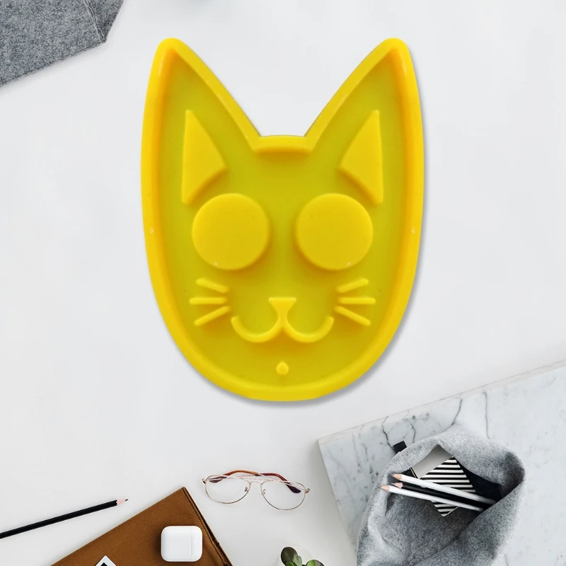 

DIY Crafts Crystal Epoxy Resin Mold Cat Key Chain Pendant Casting Silicone Mould