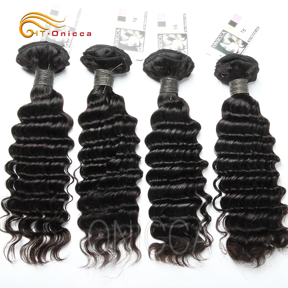 Перуанские волосы глубокая волна пряди наращивание волос натуральный Цвет 100%