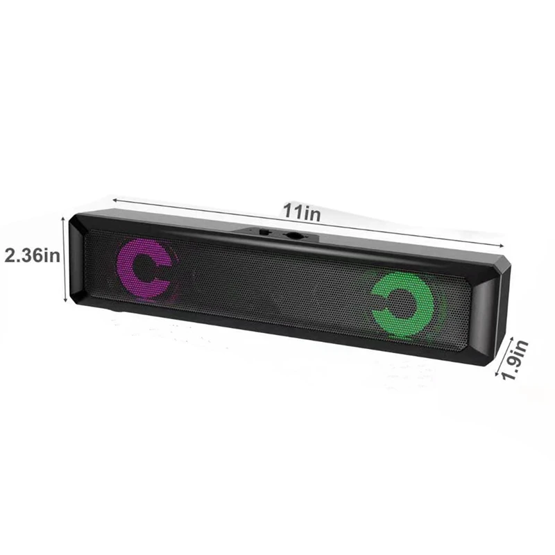 Длинная Колонка RGB Bluetooth USB источник питания колонка с цветсветильник Подходит