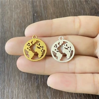 junkang alloy ethnic hollow map small pendant diy beaded bracelet necklace amulet making supplies discovery accessories