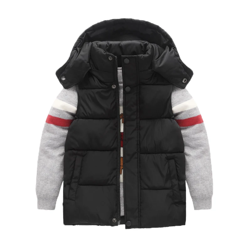 

Children Vest for Boy Baby Girls Cotton Outerwear Kids Red Black Bodywarmer Waistcoat Toddler Jackets Winter Warm Coats 90-140cm