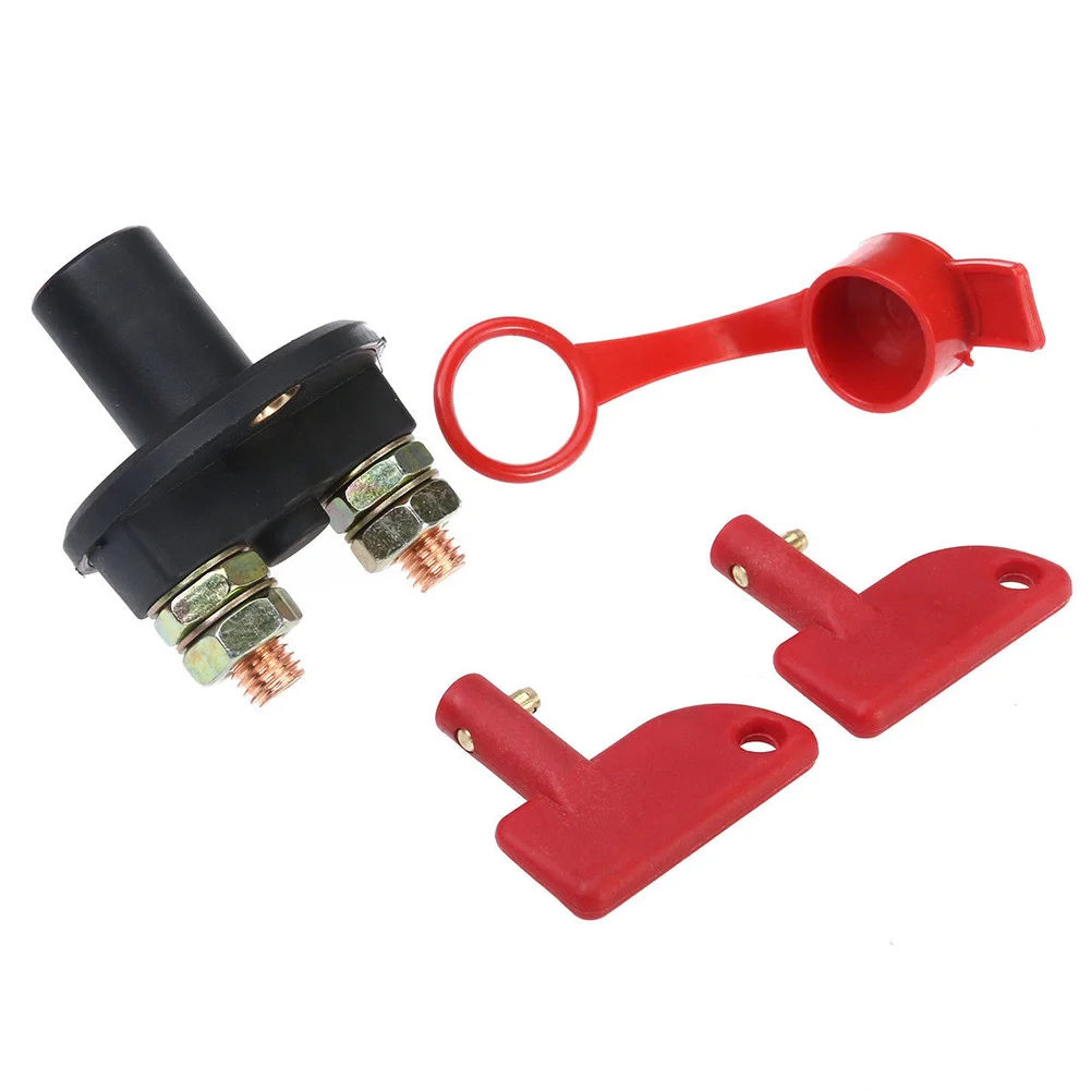 12V 24V Переключатель отключения питания Замена изолятора автомобильного аккумулятора для морских судов и автомобилей, с защитным водонепроницаемым кожухом.