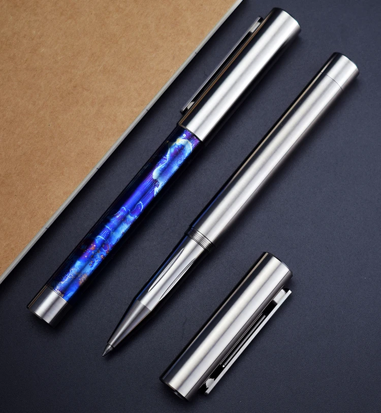 Murah TITANER Titanium Alloy Penandatanganan Pena Pena Taktis Alat Pertahanan Diri Dengan Tungsten Steel Kaca Breaker