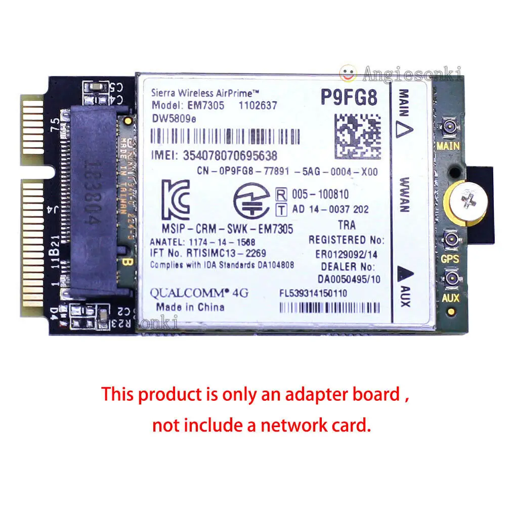 главный модуль wwan m 2 m2m ngff b к мини ада