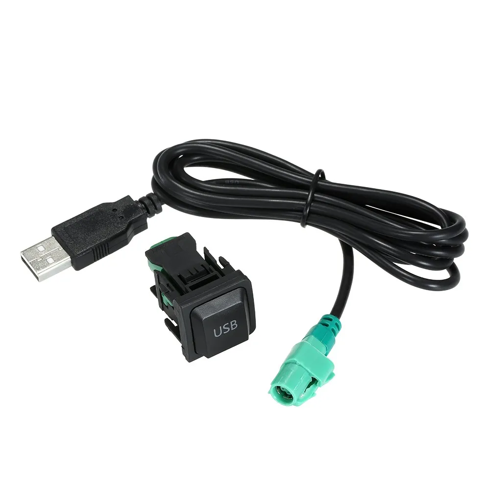 USB аудио кабель адаптер CD плеер радио провод подходит для Фольксваген 130 см|Кабели