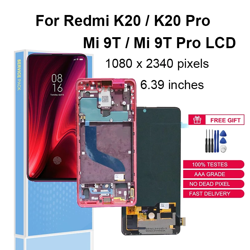 

OLED For Xiaomi Mi 9T Mi9t Pro LCD Display Touch Screen Digitizer Assembly Replace For Redmi K20 Pro K20Pro LCD Replacement Part